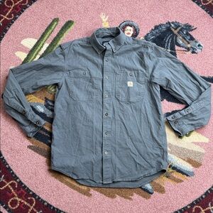 CARHARTT LONG SLEEVE BUTTON UP MED REGULAR